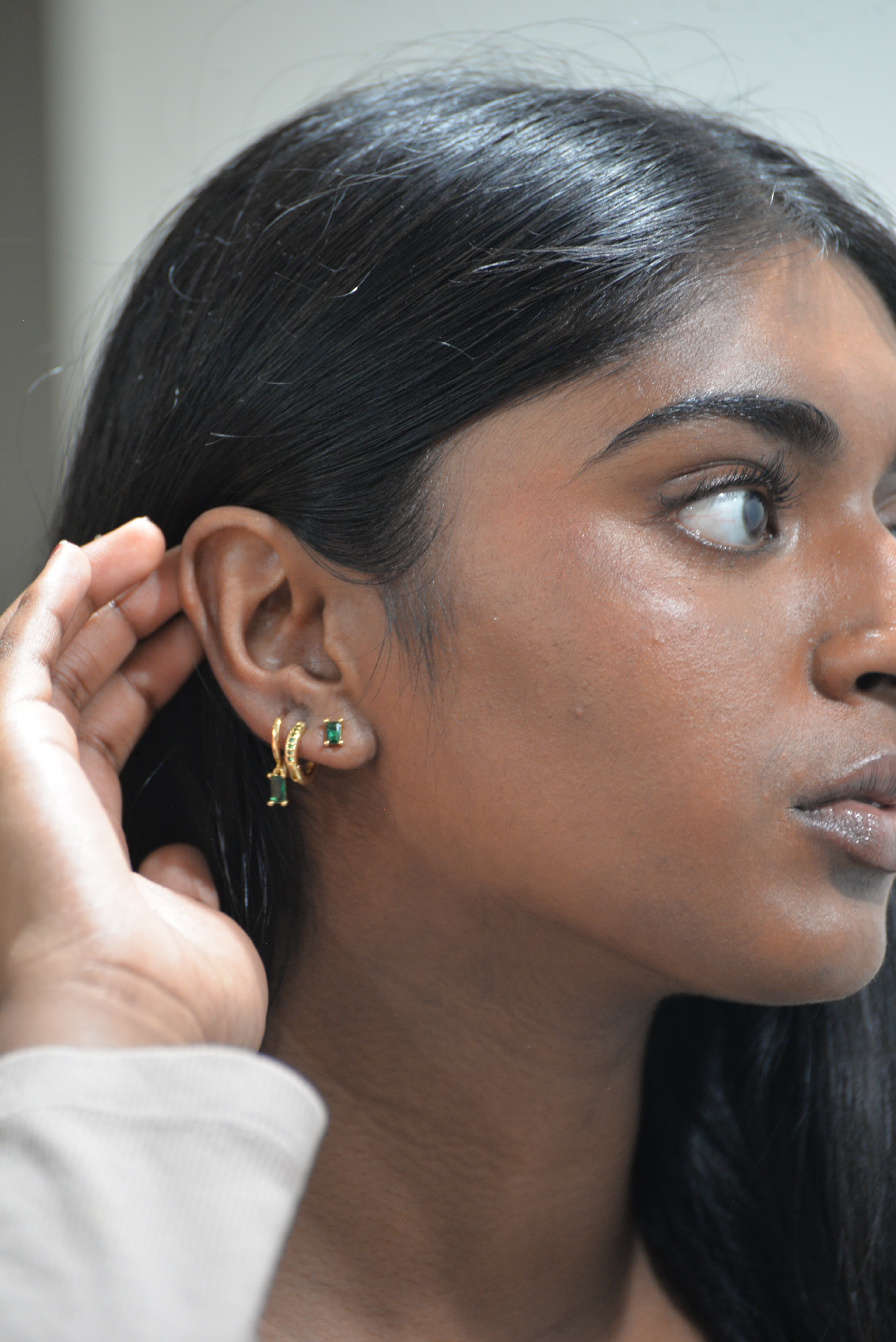 3 Piece Stone Bedazzled Earring Set image